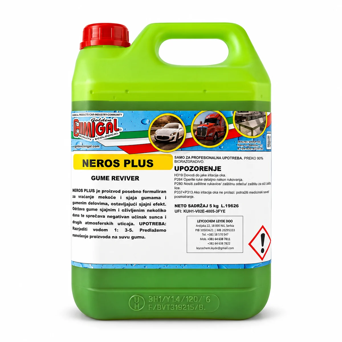 GOLDEN CHIMIGAL, crnilo za gume, Neros plus