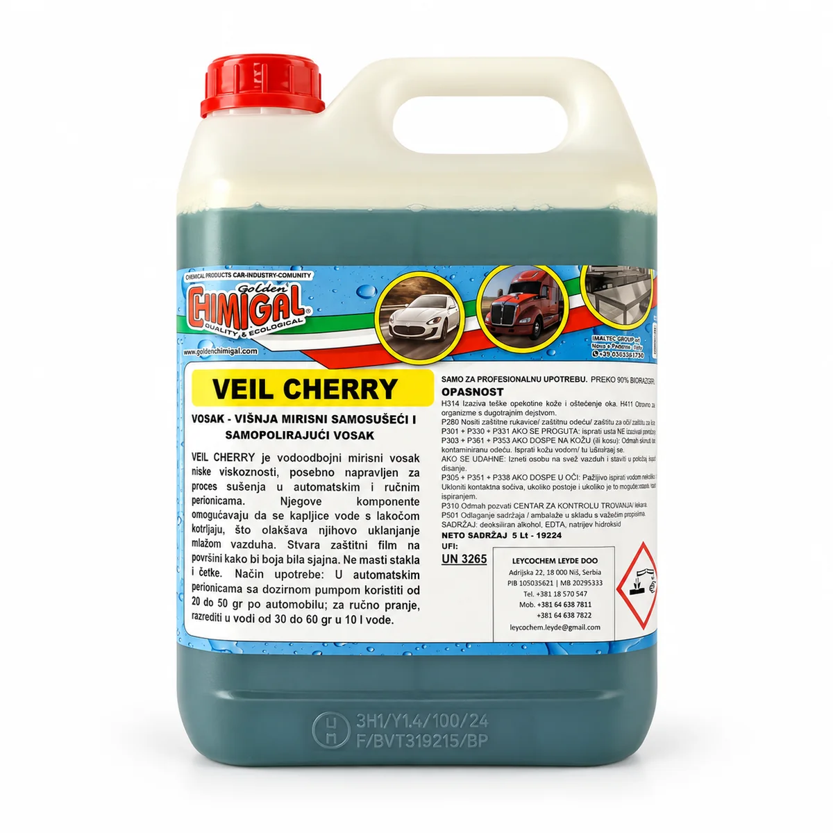 GOLDEN CHIMIGAL Vosak samosušeći sa mirsom višnje, Veil Cherry 5 lit