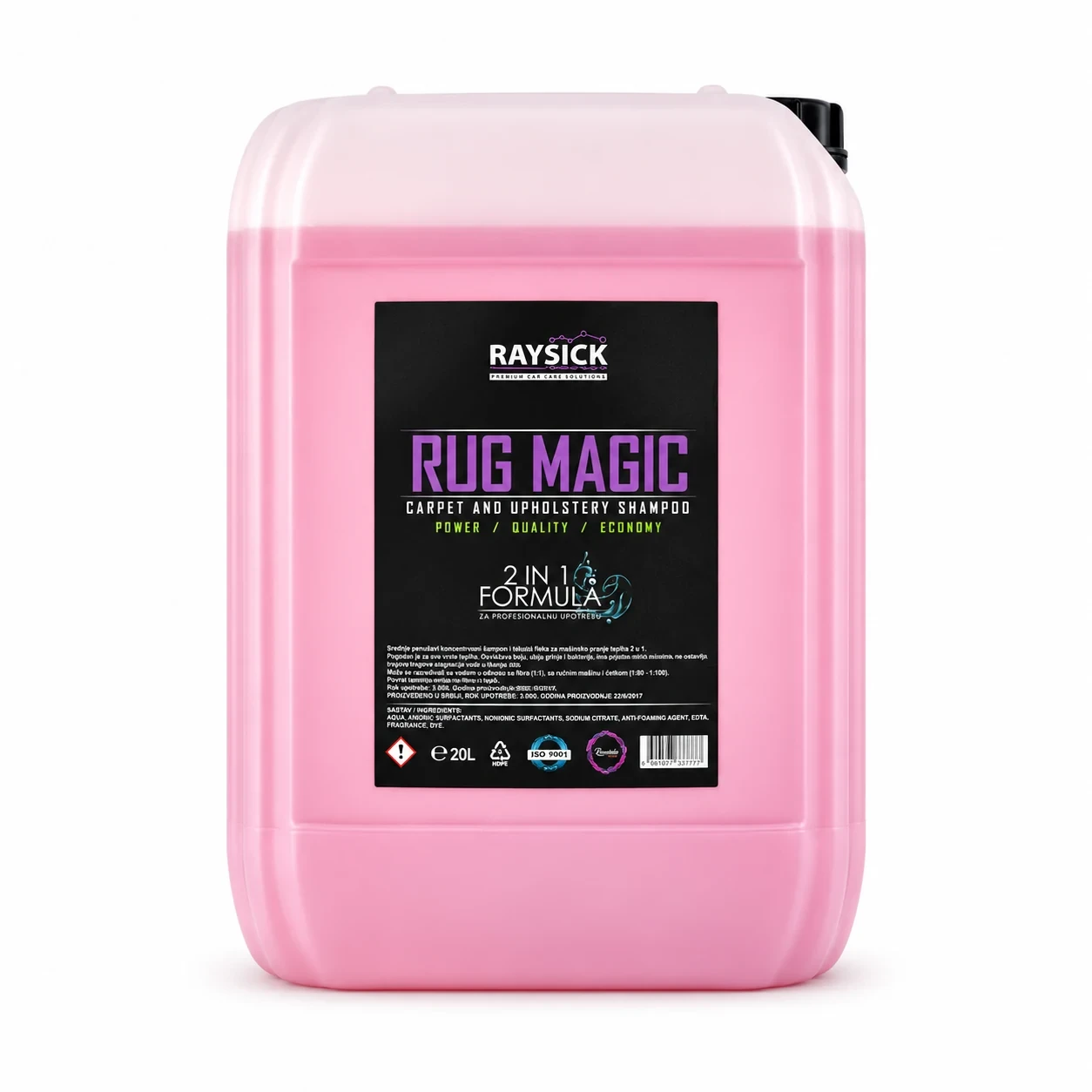 RAYSICK šampon za mašinsko pranje tepiha 2-u-1 — Rug Magic